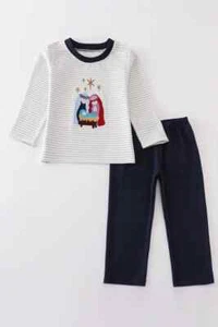 HD : Boy Christmas Nativity Two Piece Set Pants & Shirt Size 7 NEW - Picture 1 of 3