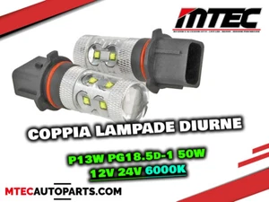 Pair Lamps P13W 10 LED Cree 6000K Canbus Lenticular Cree White Ice - Picture 1 of 1