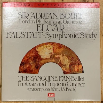 Elgar Falstaff Symphonic Study BOULT EMI Mobile Fidelity MFSL 2 LP 2-501 MINT - Image 1 of 4