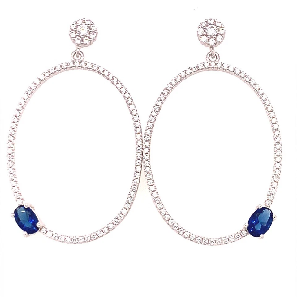 Orecchini Ovale Zirconi - Immagine 1 di 1