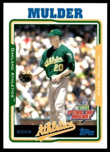 2005 Topps Opening Day 23 Mark Mulder   Oakland Athletics  Baseball Card
