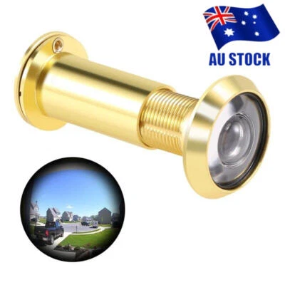 Safety Door Viewer,Solid Brass 200°  Door Viewer/Peephole Privacy Cat Eye Mirror - image 1 of 4