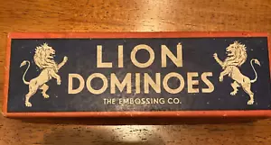 Lion Dominoes - Vintage - Picture 1 of 3