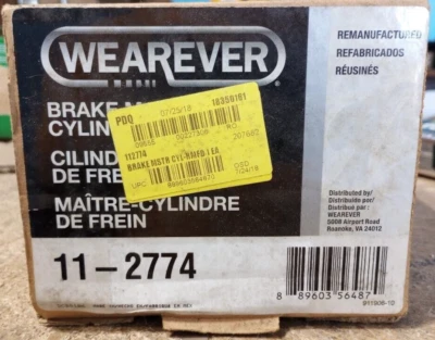 Cilindro maestro de freno Wearever 11-2774 REMANUFACTURADO - Honda/Acura ENVÍO GRATUITO Foto 1 de 2