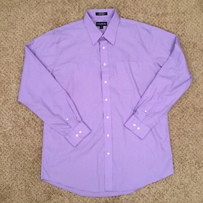 Damon Shirt Mens 17 Purple Long Sleeve Button Up  - Image 1 of 4