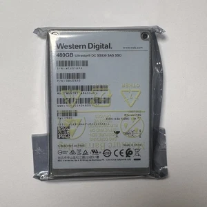 Western Digital SS530 480GB SAS 12Gb/s SSD P/N: 0B30320 Model: WUSTR1548ASS204 - Picture 1 of 1