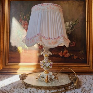 Vintage Porcelain Table Lamp - Picture 1 of 15