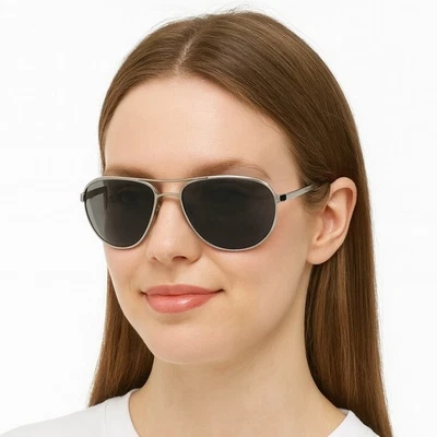 Gafas de sol Harley-Davidson plateadas envolventes de metal lentes negras unisex Foto 1 de 4