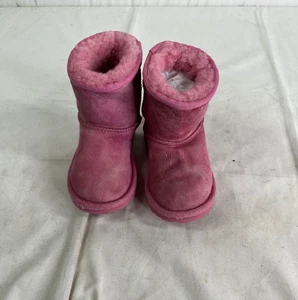 UGG Girls Pink Glitz Boots - Size US 9 (Girls) - Picture 1 of 7