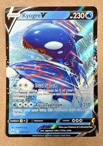 Kyogre V 037/159 Crown Zenith Holo Pokemon Card NM - Picture 1 of 2