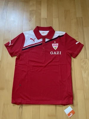 Jako VfB Stuttgart Poloshirt Rot Größe M PUMA Gazi Neu Mit Etikett - Bild 1 von 4