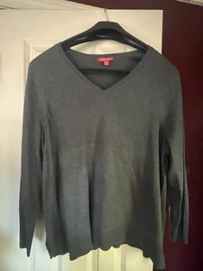 Women’s Roz & Ali Gray Sweater Size 1X - Picture 1 of 3