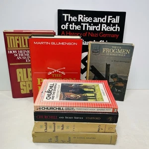 Non-fiction WW2 book lot Nazi Germany Churchill Hitler HC Lot Of 8 Homeschool - Bild 1 von 9