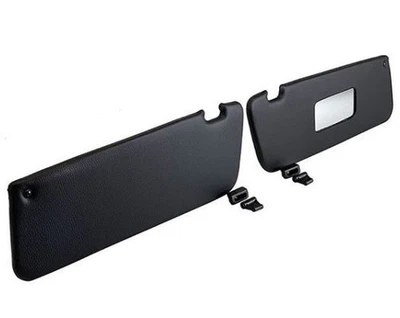 Sunvisor and Clips Set For Mercedes R107 W107 C107 Black Color 280 SL - 1971–198 - Image 1 of 4