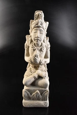 S2536: Cerámica japonesa ESTATUA BUDISTA escultura adorno arte budista Foto 1 de 4