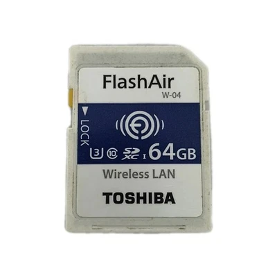 TOSHIBA FlashAir W-04 64GB Wireless Memory Card  - Image 1 of 4