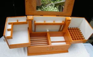 Lori Greiner Make-up Schmuck Organizer Box Clever & Einzigartige Kreationen Mehrstufig - Bild 1 von 14
