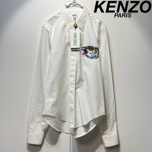 KENZO Womens Tiger Embroidery Design Dress Shirt 36 Archives - Picture 1 of 20