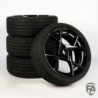 MANSORY YN.5 SMART 453 ForTwo SOMMERRADSATZ KOMPLETTRADSATZ 17 ZOLL BLACK NEU - Bild 1 von 4