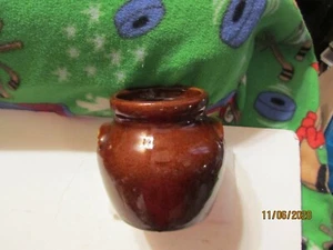 Vintage Roycraft Shops Brown Glaze Bean Pot Crock Stoneware No Lid Made in USA - Picture 1 of 7