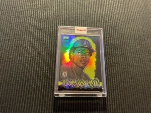 2021 TOPPS PROJECT 70 #348 RICKEY HENDERSON / TOY TOKYO *FOIL #14/70 ENCASED*