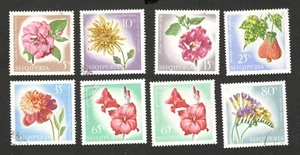 ALBANIA - JUEGO USADO - FLORA - FLORES - 1967. - Imagen 1 de 2