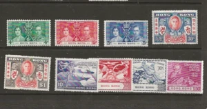 HONG-KONG (2874) KGV1 X 3 FULL SETS CORO-VICTORY-UPU M/M - Picture 1 of 1