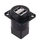 Female to Female Module Connector USB2.0 Plug Panel Mounting Holder Adapter
