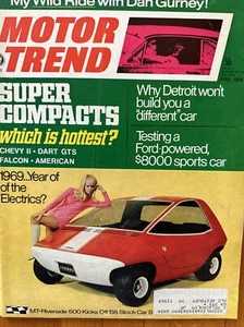 Motor Trend Magazine April 1968 Year of the Electrics Dart GTS Falcon (K) AQ X6 - Picture 1 of 1