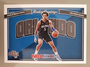 2022-23 Panini NBA Hoops Rookie Greetings Paolo Banchero #1 Orlando Magic B - Picture 1 of 2