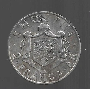 1935 Albania Silver coins. 10 gr. 2FR.AR. See the picture. MA5 - Picture 1 of 2