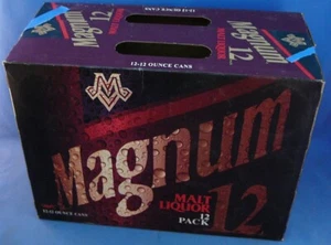 MILLER MAGNUM 12 MALT LIQOUR BEER EMPTY 12 PACK CARTON - Picture 1 of 4