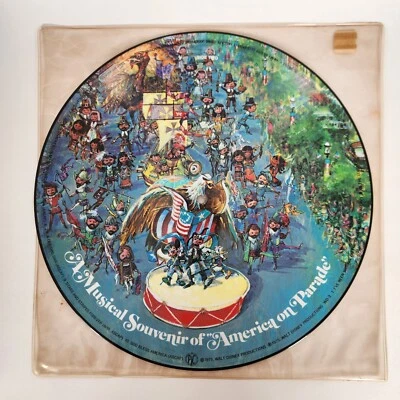 1975 Walt Disney A Musical Souvenir Of America On Parade LP Picture Disc WDP - Image 1 of 4