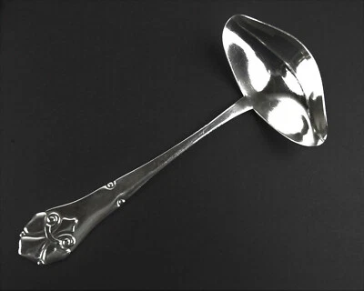 Cucharón Gravy vintage danés plateado Dinamarca COH29 COHR lirio francés DSF ALTA Foto 1 de 4