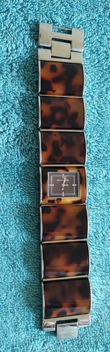 MK Michael Kors splendido orologio da polso da donna in pelle di leopardo design raro