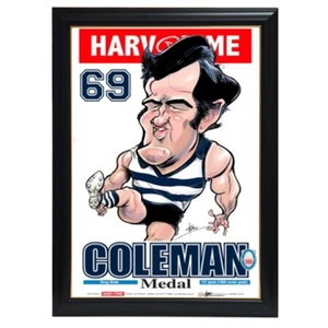 Doug Wade, 1969 Coleman Medal, Harv Time Print Framed - Foto 1 di 1