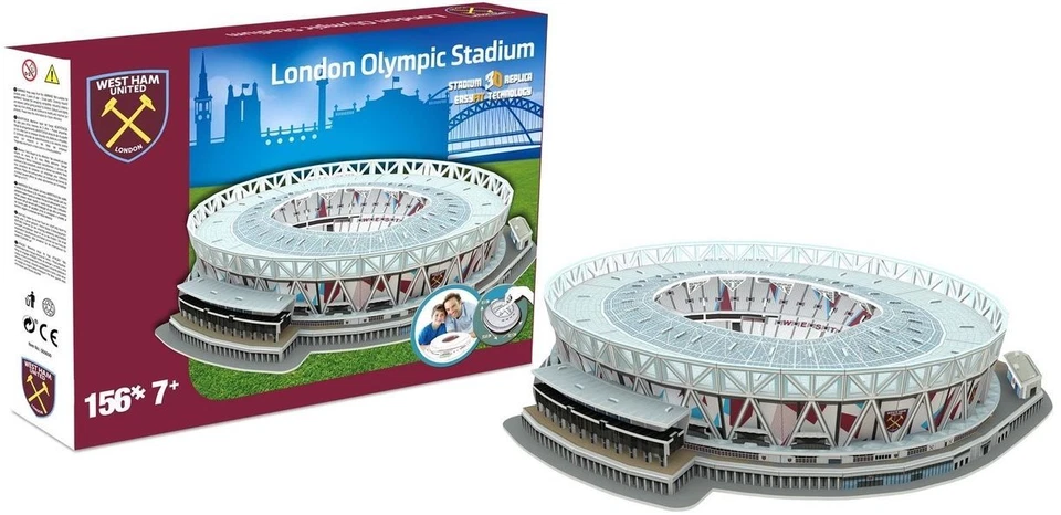 NANOSTAD Offizielles West Ham United London Olympiastadion 3D Puzzle Football Club lizenziert