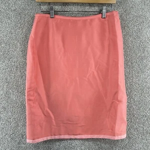 Maggy London Women's Silk Skirt Size 12 Pink Zip Closure - Picture 1 of 9