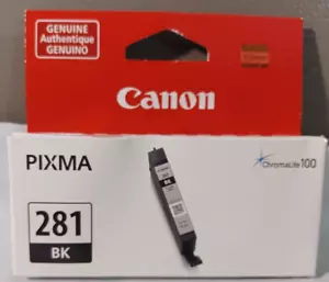 Genuine OEM Canon Pixma CLI-281 BK 5.6ml 281 BK Single Ink Tank - Brand New! - Picture 1 of 3