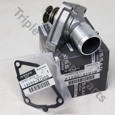 Genuine Nissan Infiniti Thermostat & Gasket 2120031U1B G35 M35 Frontier Xterra - Image 1 of 4