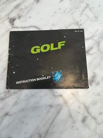 Golf Original Nintendo NES Manual ONLY M4925