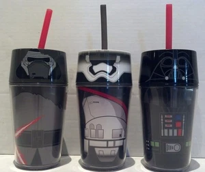 ZAK! Star Wars Thermobecher Kinder Strohhalm Reisebecher Kylo Ren Phasma Vader Set - Bild 1 von 7