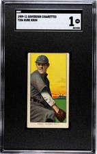 RUBE KROH 1909-11 T206 Sovereign Tobacco SGC 1 PR CHICAGO CUBS Prewar Vintage