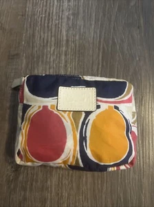 Coach Signature Print faltbar verstaubar Shopper Beuteltasche Y2K C klassisches Design gebraucht, in einwandfreiem Zustand - Bild 1 von 8