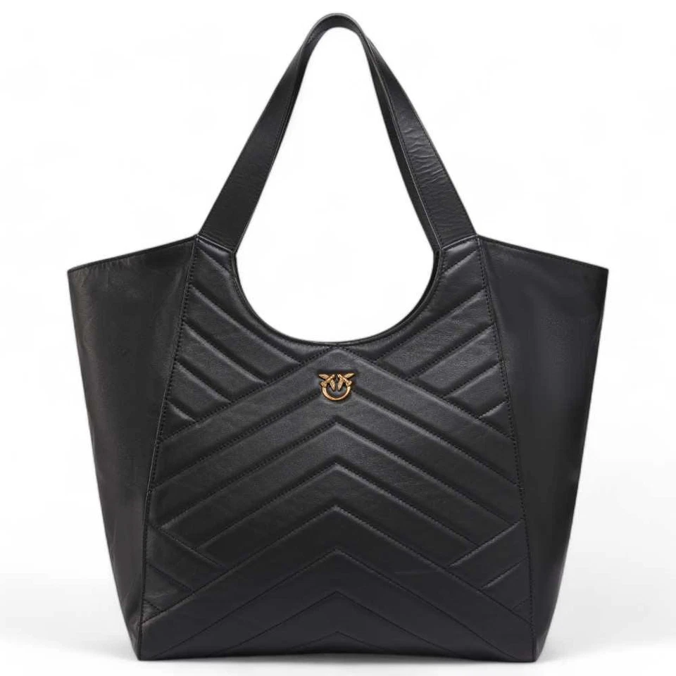 PINKO Black Leather Handbag