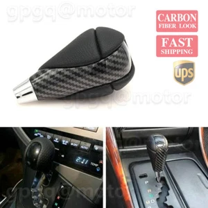 For Lexus IS250 2006 - 2012 Carbon Fiber Automatic Gear Stick Shift Knob Leather - Foto 1 di 7