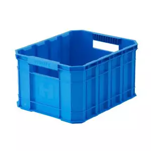 Caja de plástico apilable de 8,5 galones para herramientas organizador de contenedores de almacenamiento 1 pieza, azul - Imagen 1 de 10
