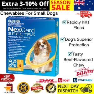 Yellow 6 for Small Dogs 3.6 - 7.5 kg 6 Pack Nexguard Spectrum - Picture 1 of 12