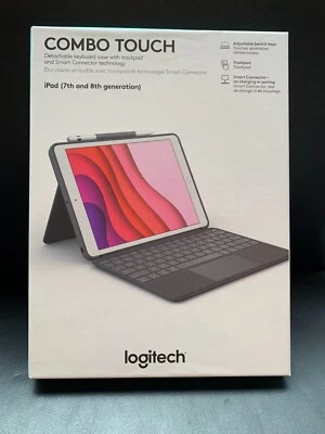 Logitech Combo Touch Keyboard Case for Apple iPad 7th and 8th gen - Graphite - Image 1 of 2