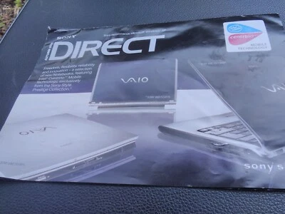 Sony Vaio Laptop Brochure (Autumn 2005) - Sony Direct - BX194VP, S5VP/B, TW1XP/L - Image 1 of 4